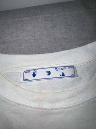 Camiseta Off-White Caravaggio Blanca Talla XL