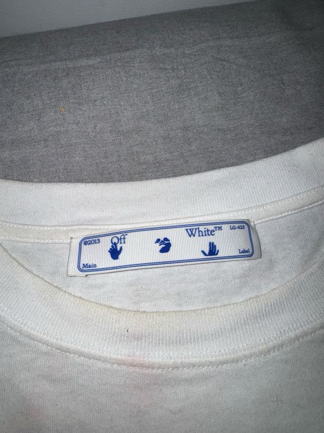 Camiseta Off-White Caravaggio Blanca Talla XL