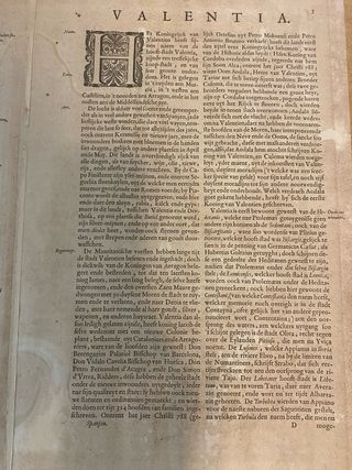 Mapa Antiguo Valentia Regnum de Willem J Blaeu