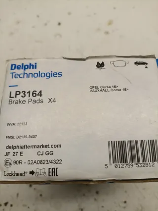 Pastiglie Freno Anteriori Opel Corsa/Adam