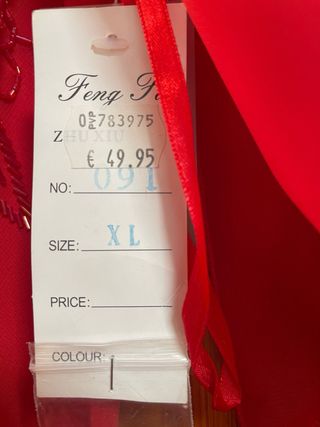Vestido de fiesta rojo Talla L sin estrenar