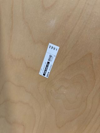 Reposapiés Poäng Ikea Madera y Tela Gris