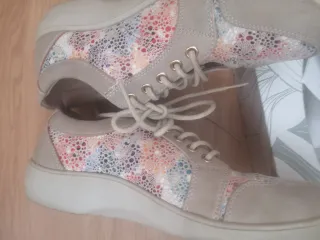 Zapatos mujer beige y multicolor