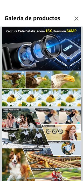 Cámara Digital 4K Ultra HD con WiFi