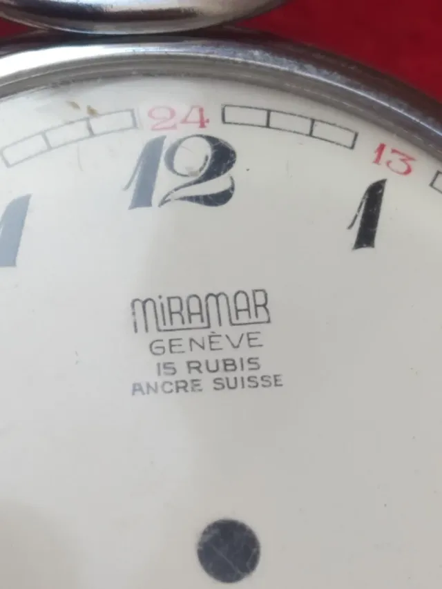 Miramar Geneve Ancre Suisse caixa de relógio de bolso
