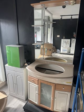 Mueble lavabo 80cm con espejo