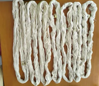 7 Madejas Algodón Perlé Egipcio N°8