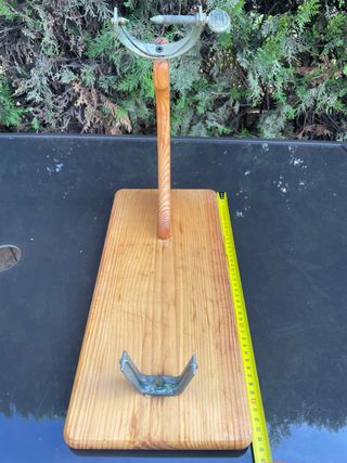 Tabla Jamonera Madera y Metal