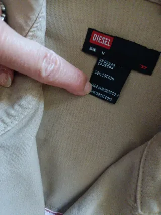 Chaqueta Diesel Beige Mujer