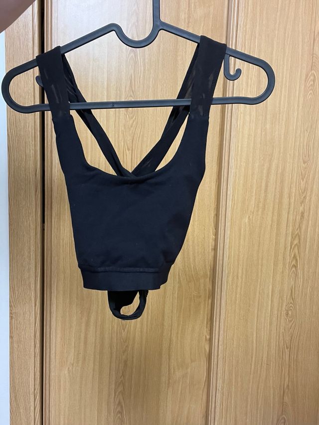 Top My Protein M Negro Espalda Cruzada