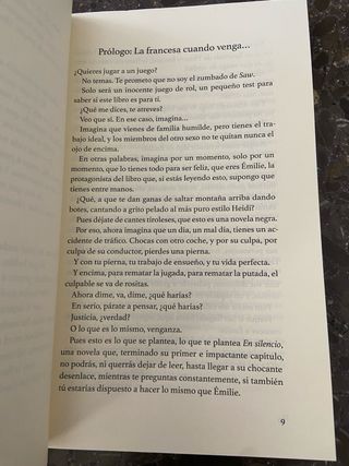 En silencio - novela negra francesa