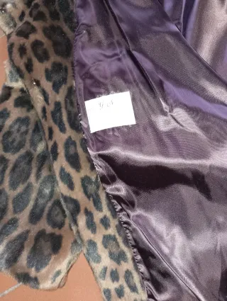 Pelliccia sintetica vintage leopardata