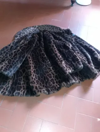 Pelliccia sintetica vintage leopardata