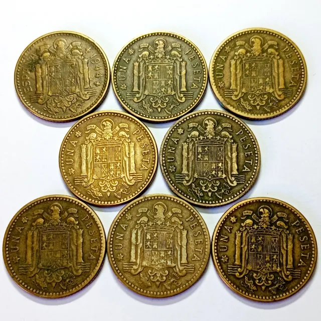 # BAS2 9. 1 peseta 1944, 1947 y 1963