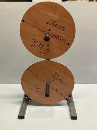 Soporte Discos de Pesas y Barras 28 mm Decathlon 