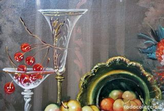 Óleo Roberto Míchel Naturaleza Muerta