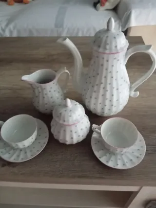 Juego de café de porcelana