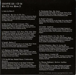 Move D – Groove 125 CD 34 Dance Electro