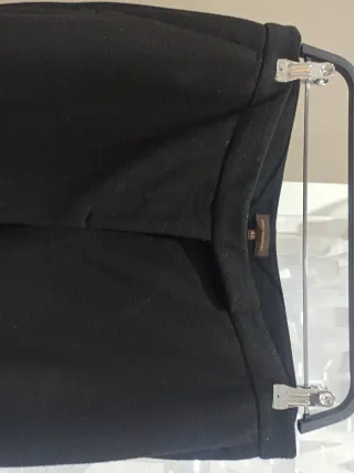 Pantalón de lanilla negro invierno