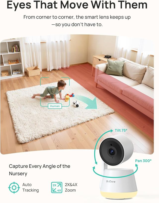 Monitor Bebé Dr.Care 5.5 Pantalla Dividida 1080P