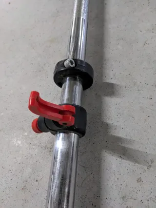 Barra larga y pesas Salter