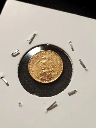 Moneda Oro 2 Pesos México
