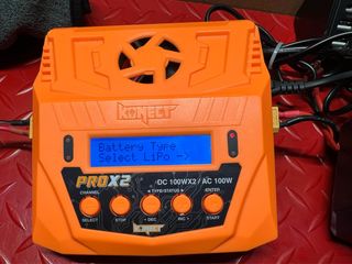 Caricatore Konect PROX2 DC 100WX2/AC 100W + 2 batt