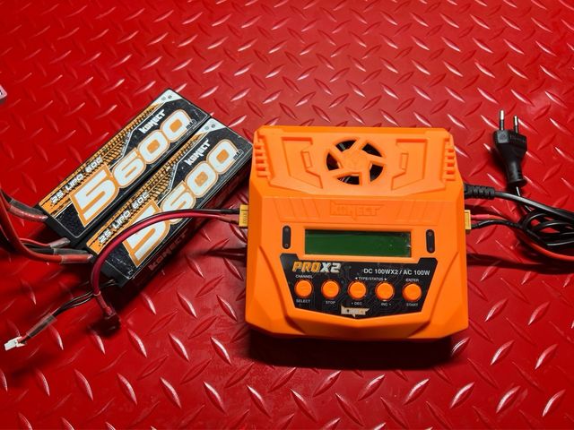 Caricatore Konect PROX2 DC 100WX2/AC 100W + 2 batt