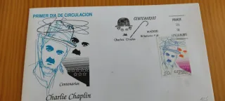 Sello Primer Día de Circulación Charlie Chaplin