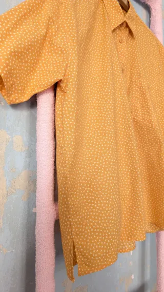 Camisa oversize vintage estampada