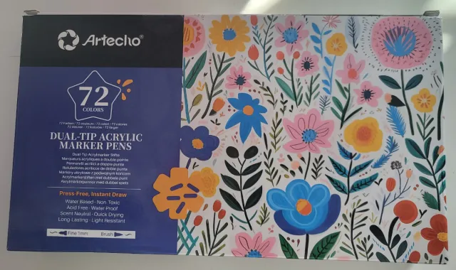 Caja 72 Rotuladores Acrílicos Dual-Tip Artecho