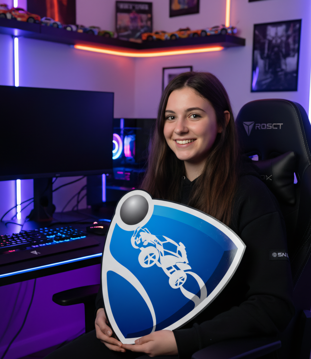 Letrero Logo Rocket League Decoración Pared