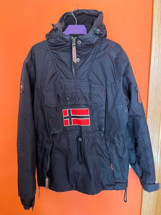 Abrigo Geographical Norway Negro Talla M