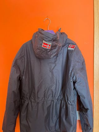 Abrigo Geographical Norway Negro Talla M