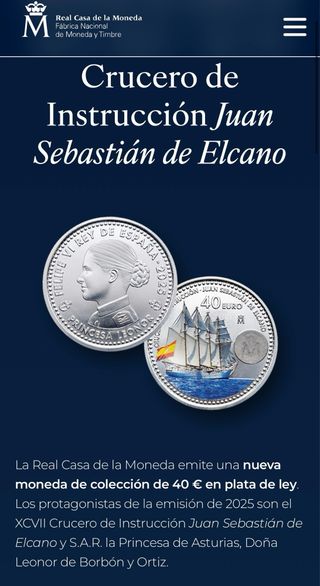 Moneda 40€ Plata 2025