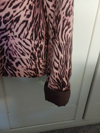 Chaqueta Terraplan Mujer Animal Print Rosa