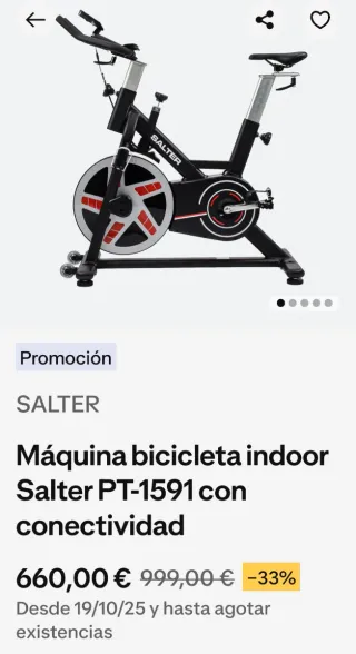 Bicicleta Indoor Salter Connect