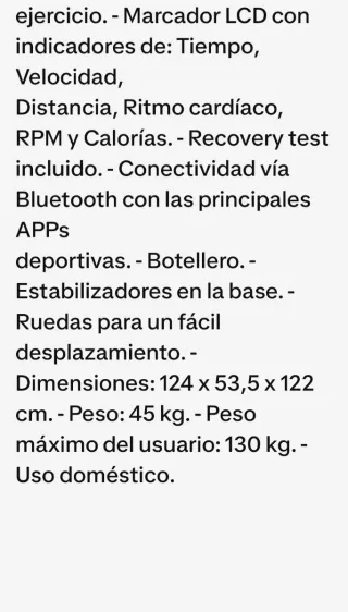 Bicicleta Indoor Salter Connect