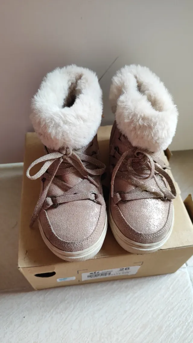 Botas invierno niña rosa talla 26