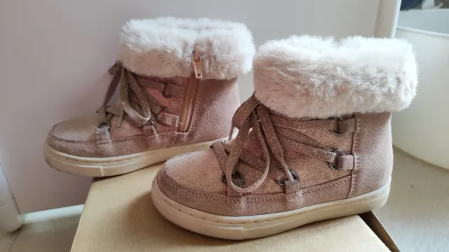 Botas invierno niña rosa talla 26