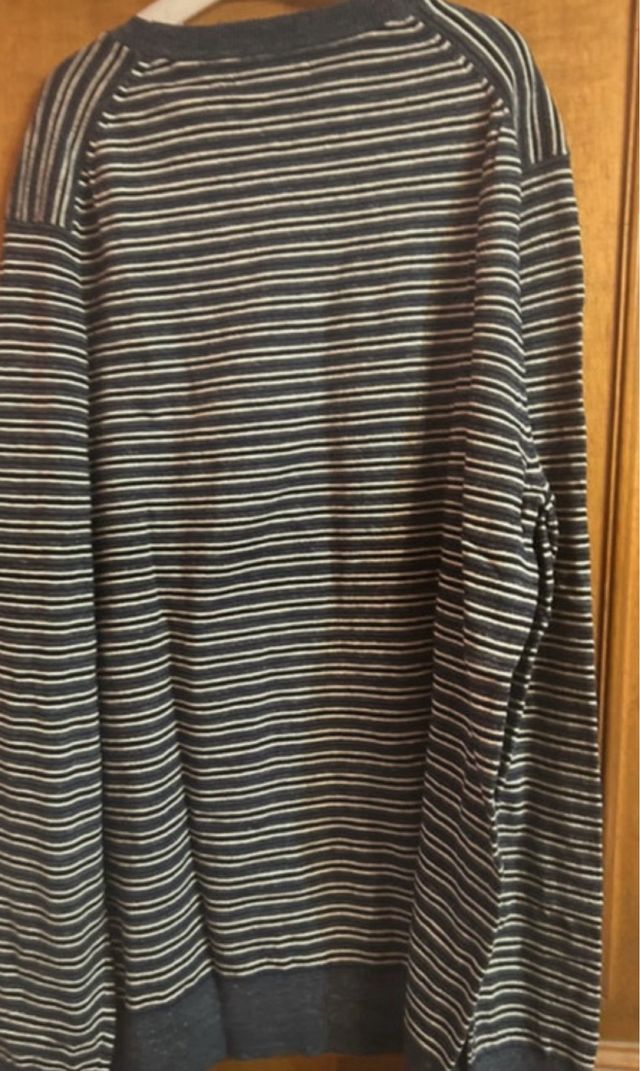 Maglione OVS righe grigio cotone XXL