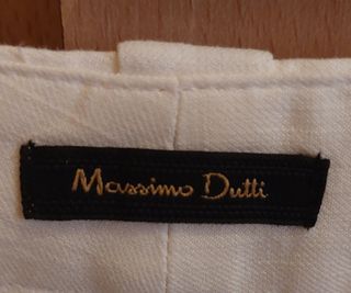 Pantalón Massimo Dutti Blanco Talla 36