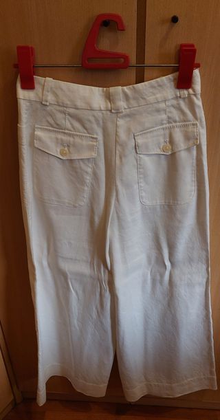 Pantalón Massimo Dutti Blanco Talla 36