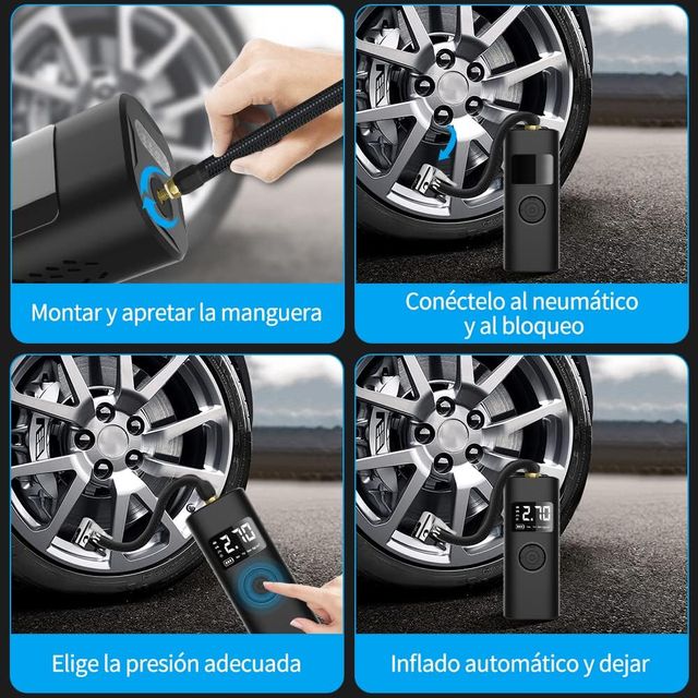 Compresor Aire Portátil AWESAFE 7800mAh 150PSI