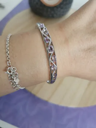 Pulsera Amatista Natural Ajustable