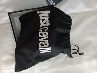 Cinto Just Cavalli Preto Verniz Original