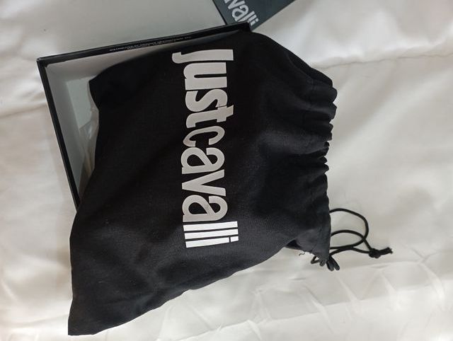 Cinto Just Cavalli Preto Verniz Original