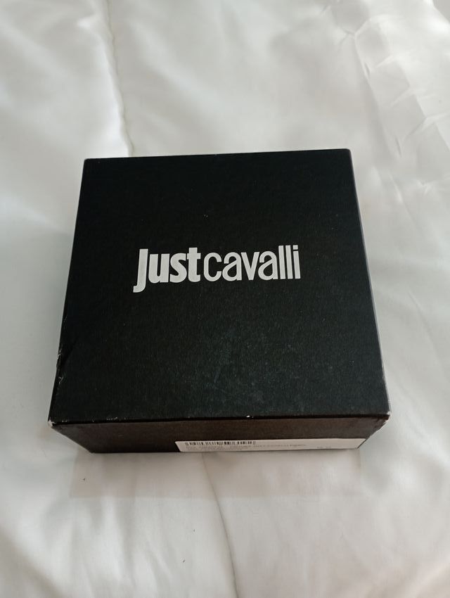 Cinto Just Cavalli Preto Verniz Original