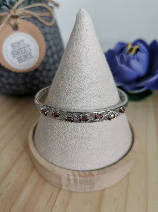Pulsera Granate Natural Ajustable.