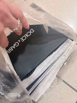 Bolsa de papel pequeña, Dolce & Gabbana Negras